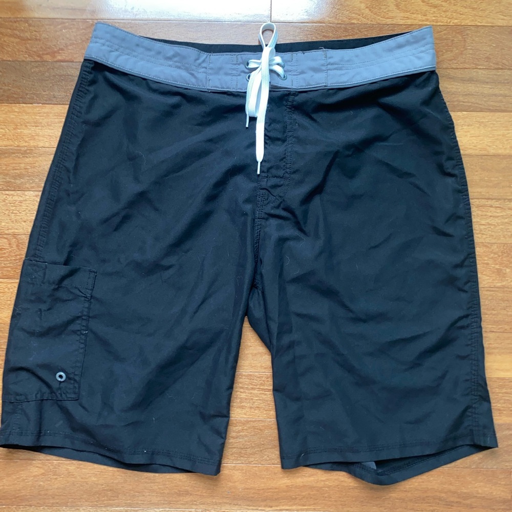 Old Navy, black and gray board shorts